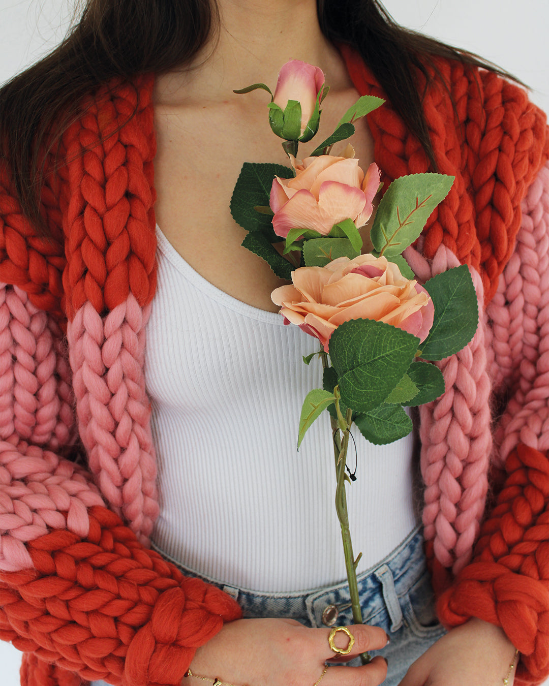 Valentine Knit- Pink & Red
