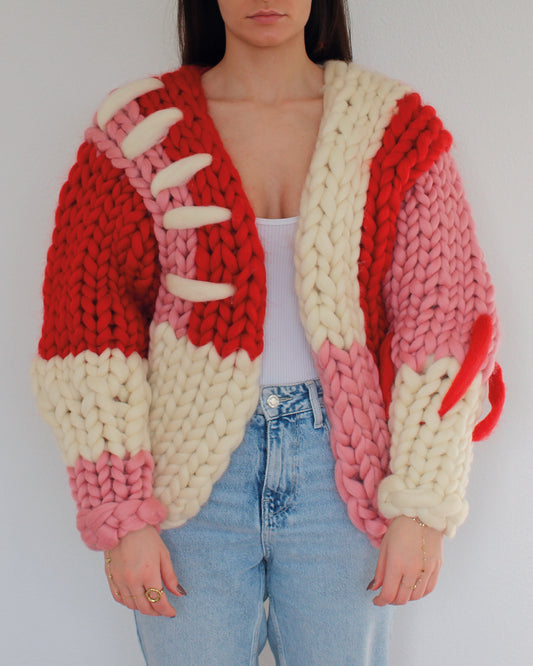 Valentine Knit- Combo Pink