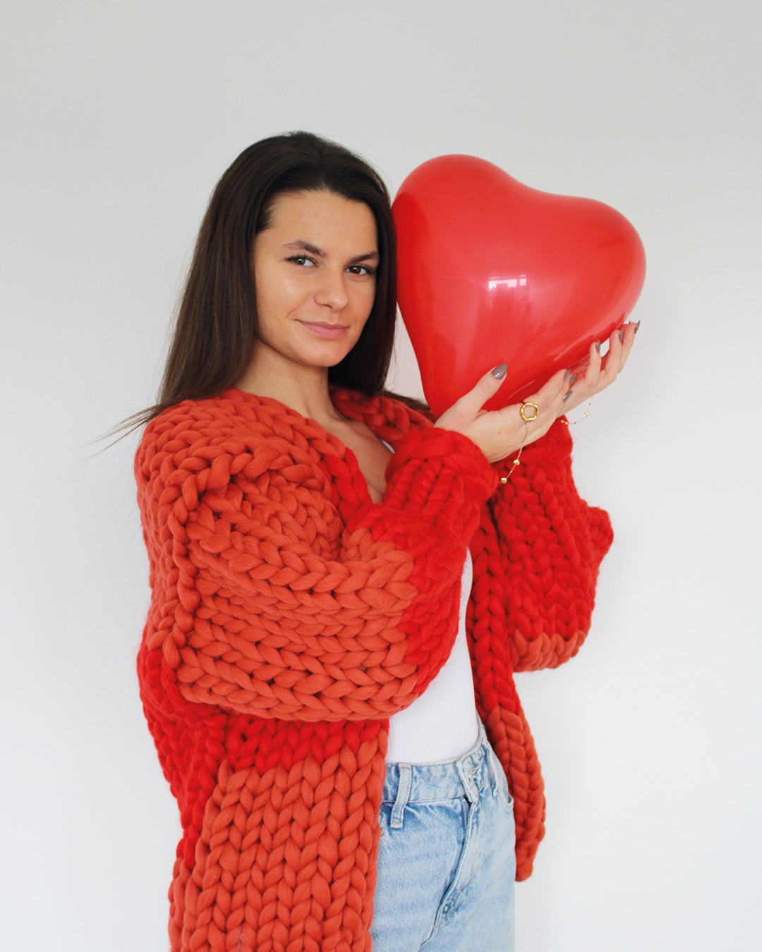 Valentine Knit- Red