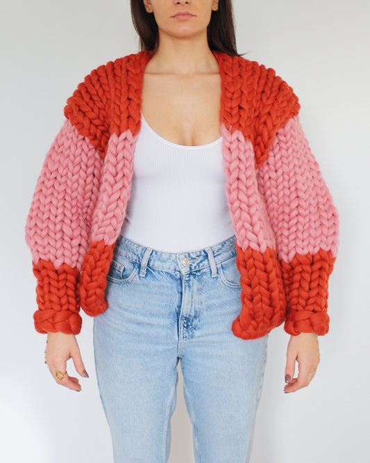 Valentine Knit- Pink & Red